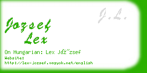 jozsef lex business card